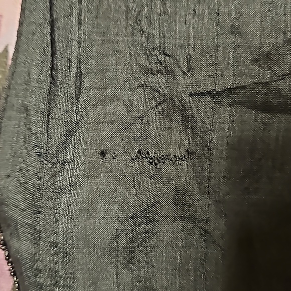 Vintage 90s Designer Hand Beaded Silk Vest with Suede Fringe Sz. M - Picture 5 of 6